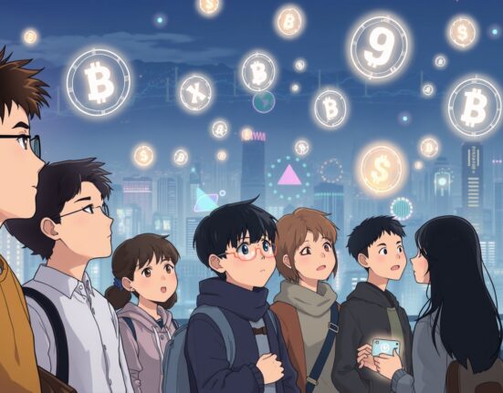 South Korean cryptocurrency investors analyzing digital asset trends in modern Seoul