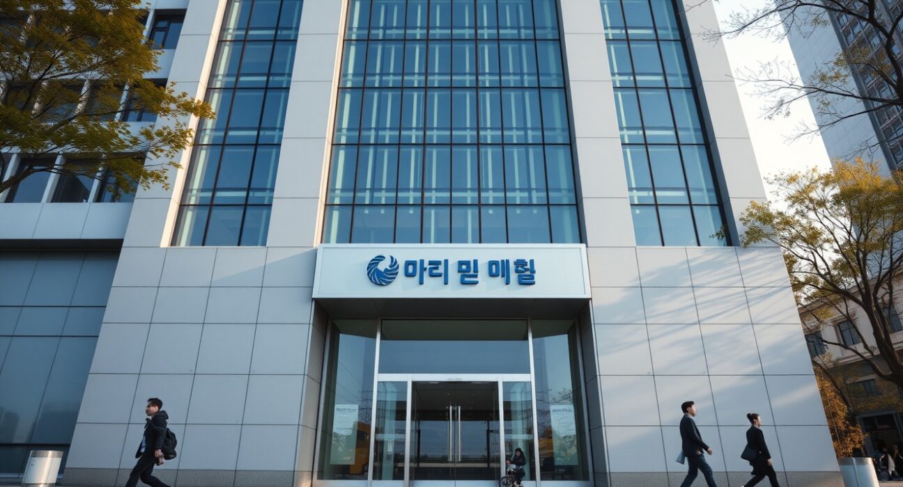 South Korea's Financial Services Commission building in Seoul, where crypto major shareholder review changes were announced.