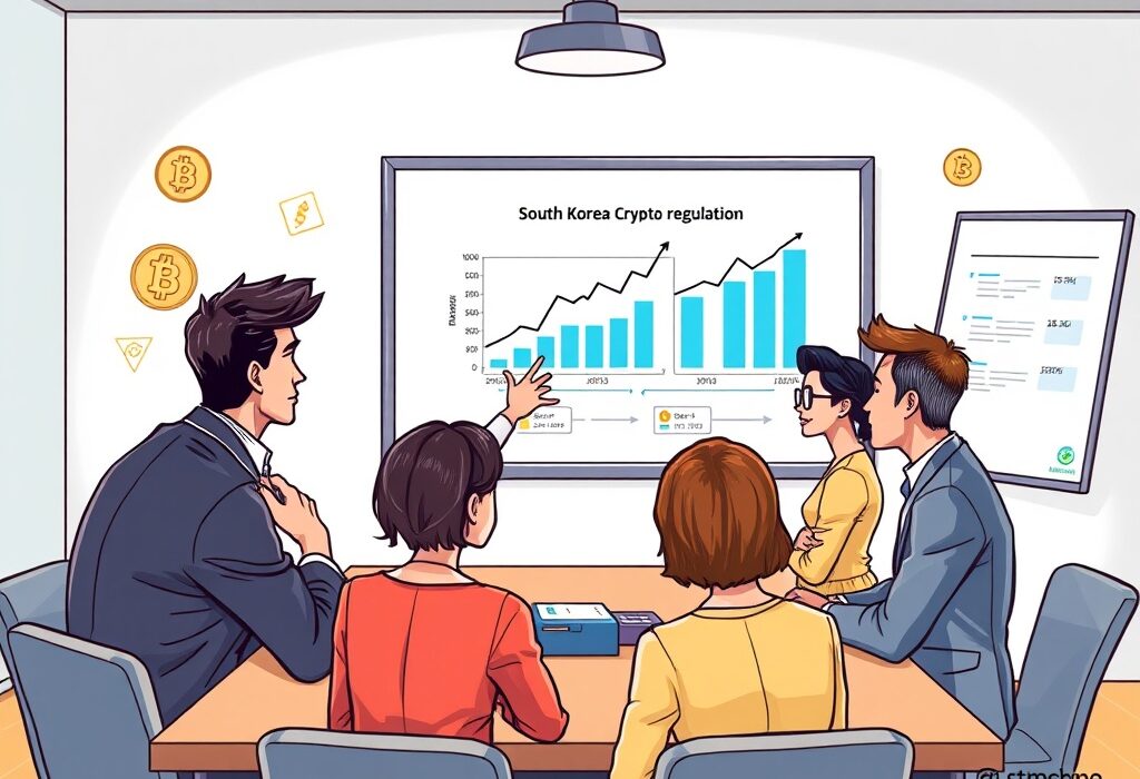 Illustrates South Korea crypto regulation discussions within a special committee, signaling a new era for digital asset policies.