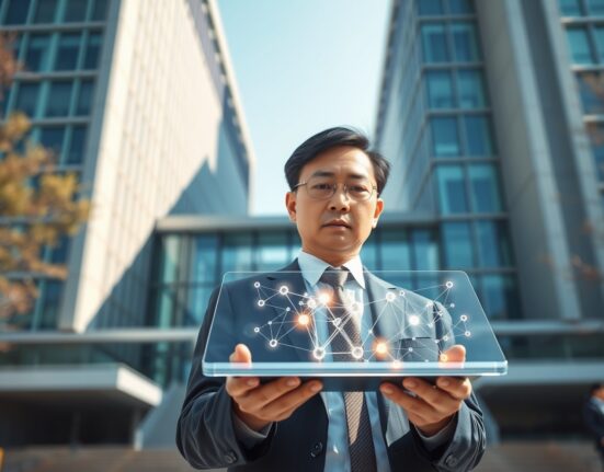 South Korean legislator reviewing blockchain regulation proposals for real-world asset tokens and stablecoins.