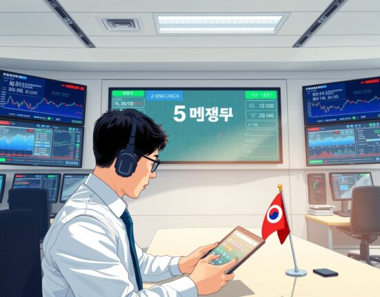 South Korean financial control room monitoring cryptocurrency exchange assets with 5-minute reconciliation systems.