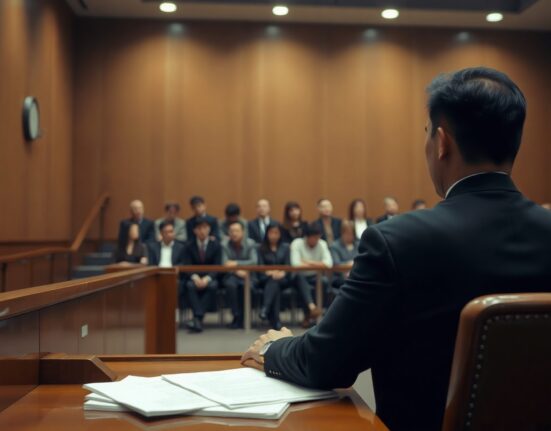 Courtroom in South Korea where the crypto scam trial will be held
