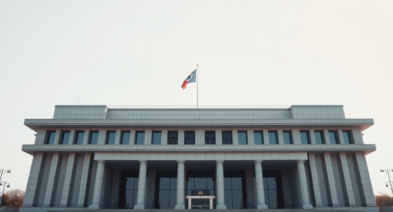South Korea National Assembly building in Seoul, symbolizing government tax policy decision