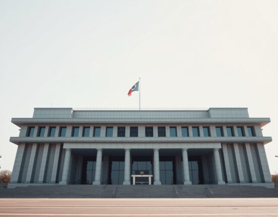 South Korea National Assembly building in Seoul, symbolizing government tax policy decision