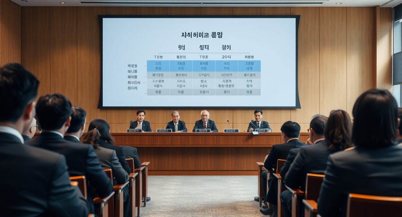 Panel of tax academics at an emergency seminar in Seoul discussing virtual asset taxation policy