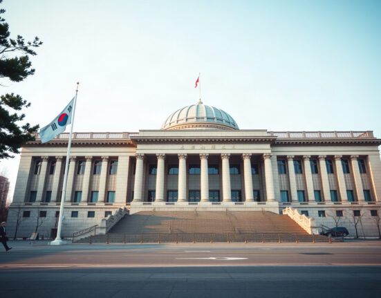 National Assembly of South Korea building in Seoul, site of the crypto tax delay petition.
