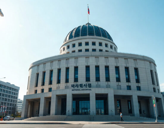 South Korean National Assembly building in Seoul, where the crypto tax delay petition will be reviewed.
