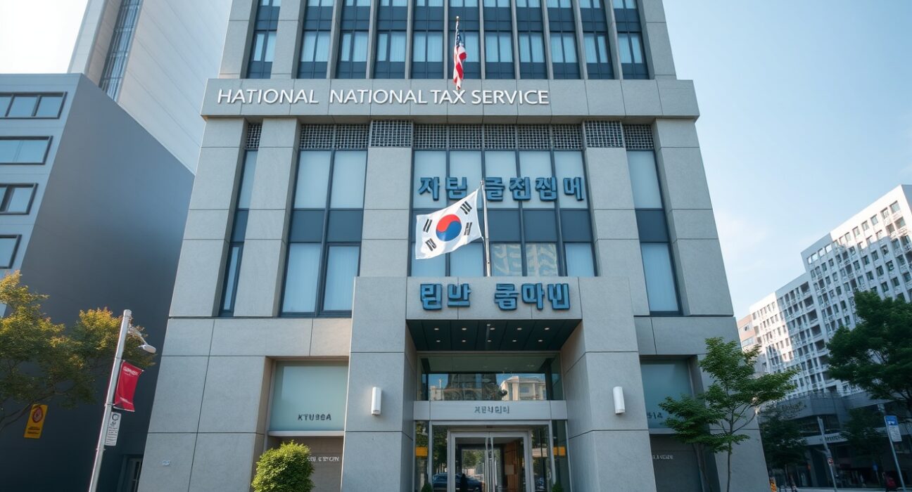 South Korea National Tax Service building exterior in Seoul