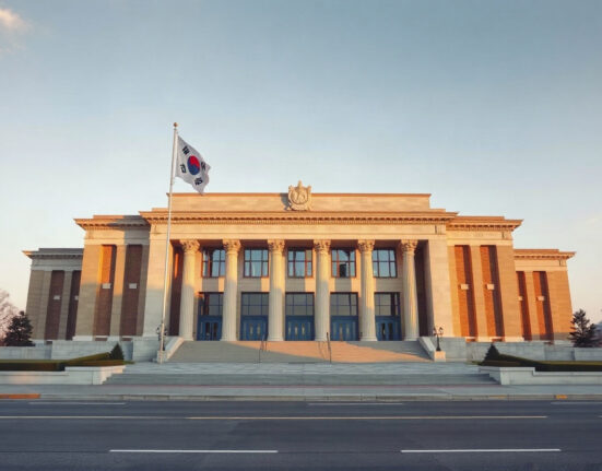 South Korea's National Assembly building in Seoul, where lawmakers will debate a bill to allow crypto exchanges to partner with multiple banks.
