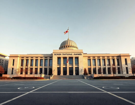 South Korean National Assembly building in Seoul, where lawmakers are discussing digital asset legislation.