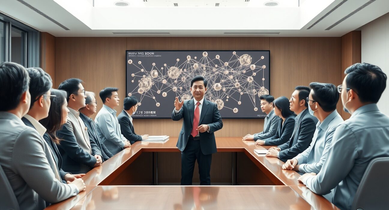 Ethereum Korea consortium meeting at DSRV Seoul discussing blockchain ecosystem development