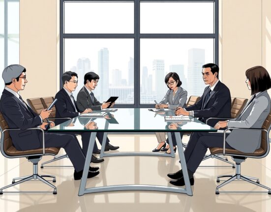 South Korea FIU meeting with crypto exchange executives discussing new virtual asset transaction rules and compliance requirements.