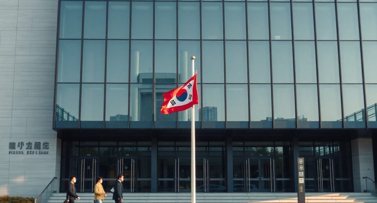 Seoul financial district building, symbolizing South Korea's financial regulatory environment.