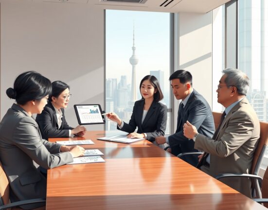 South Korean financial regulators and securities executives discussing stablecoin regulation in Seoul conference room