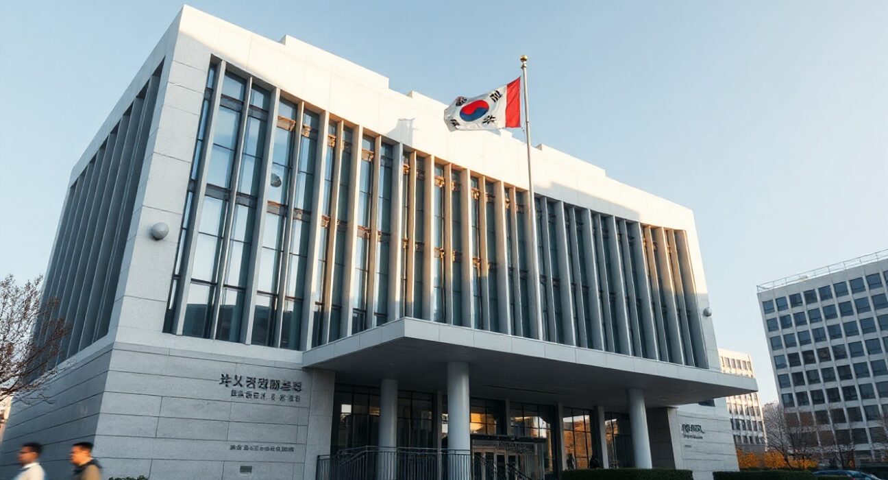 South Korea's Financial Supervisory Service building in Seoul, where sanctions against Bithumb are being processed.