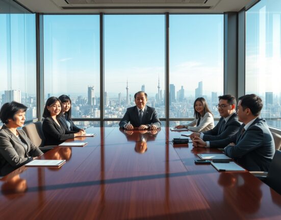 FSS head Lee Chan-jin meeting with cryptocurrency exchange CEOs in a Seoul conference room.