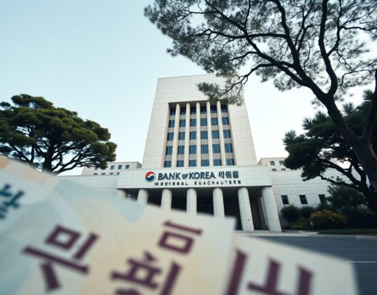 Bank of Korea headquarters in Seoul, symbolizing FX policy and won stabilization efforts.