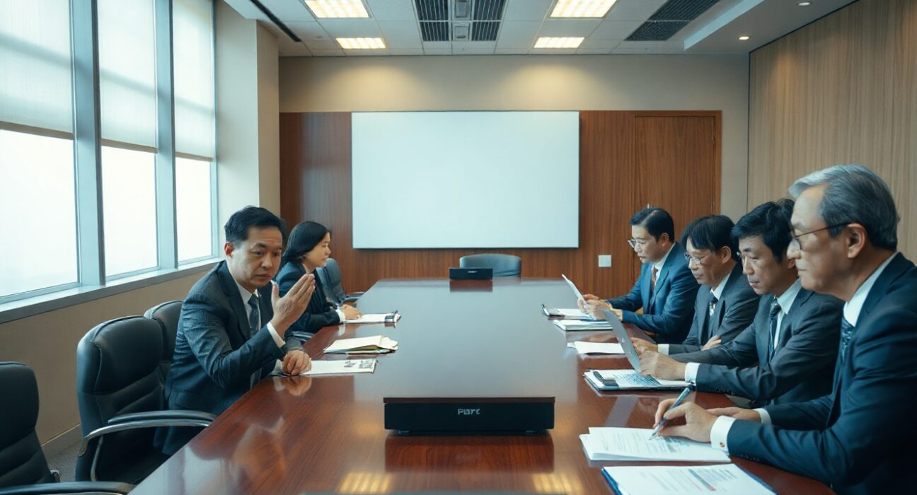 South Korean financial regulators in a meeting discussing cryptocurrency derivatives regulation