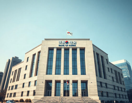 Bank of Korea headquarters in Seoul, representing South Korea's producer price index data for July 2026.