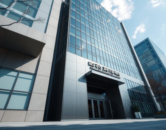 Exterior of the South Korea Financial Services Commission building in Seoul