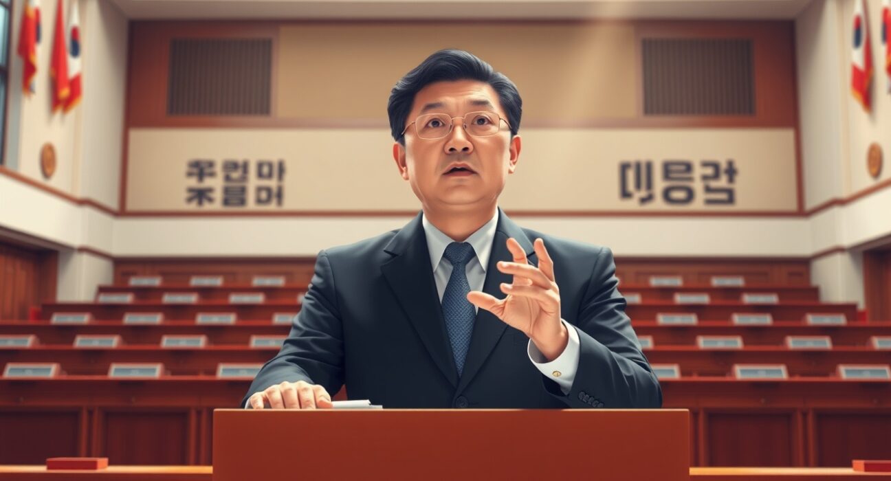 South Korean lawmaker Kim Sang-hoon advocating for stablecoin legislation in the National Assembly