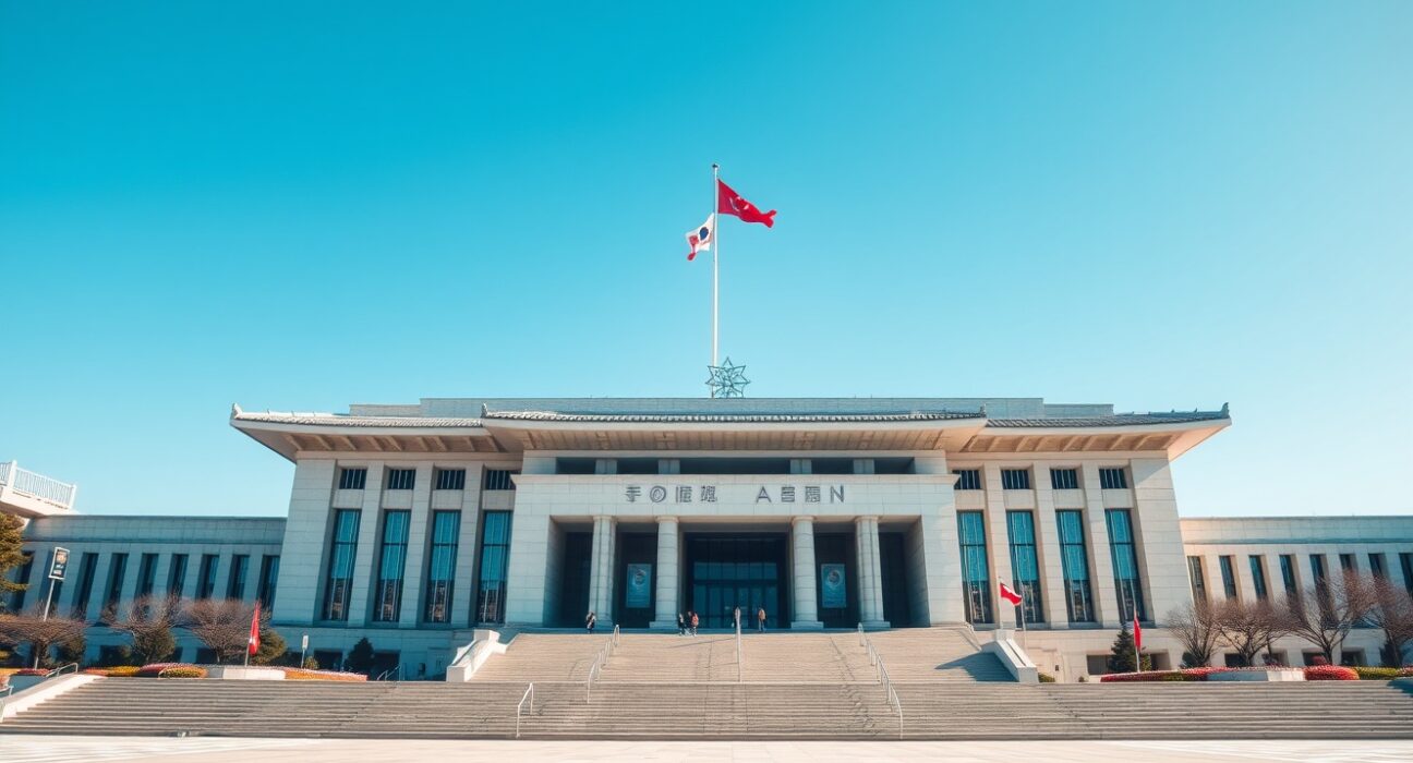 South Korean National Assembly building in Seoul, backdrop for stablecoin regulation push