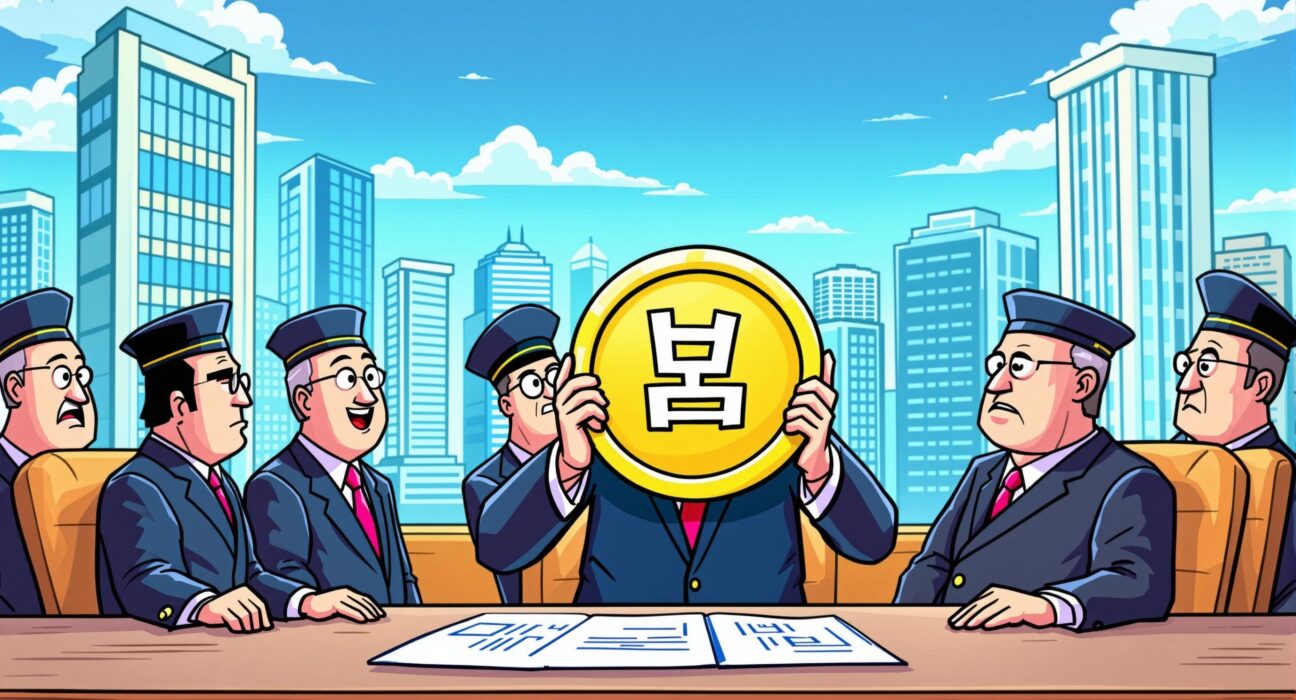 Regulators meticulously review the new South Korea stablecoin regulation framework, symbolizing the nation's cautious approach to digital won-backed assets.