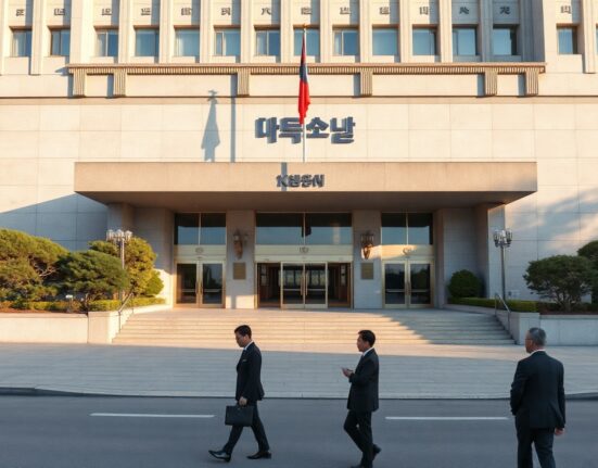 South Korean presidential office in Seoul, where the government announced stricter asset reviews for public officials' crypto holdings.