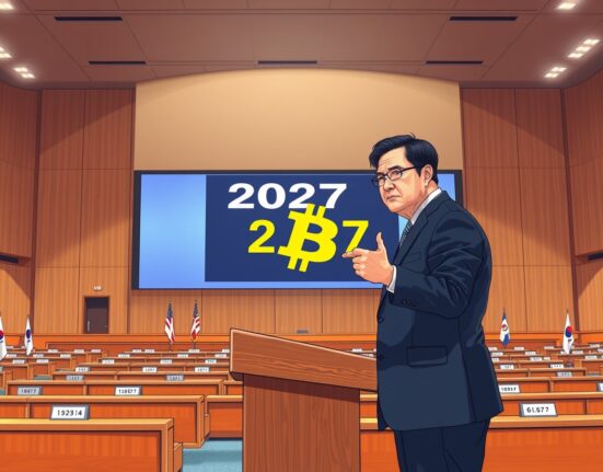 South Korean lawmaker Jin Sung-joon advocates for virtual asset taxation in 2027 at the National Assembly.
