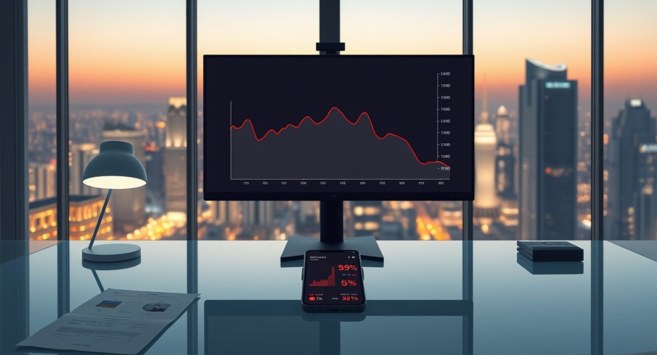 Analysis of declining South Korean crypto exchange deposits during Bitcoin market slump in Seoul financial district.