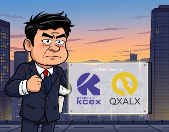 A visual representation of South Korean crypto exchanges facing a regulatory crackdown as the Financial Intelligence Unit reports unregistered platforms to law enforcement.