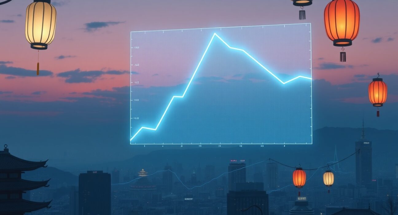 Analysis of the 80% drop in South Korean crypto trading volume showing market contraction.