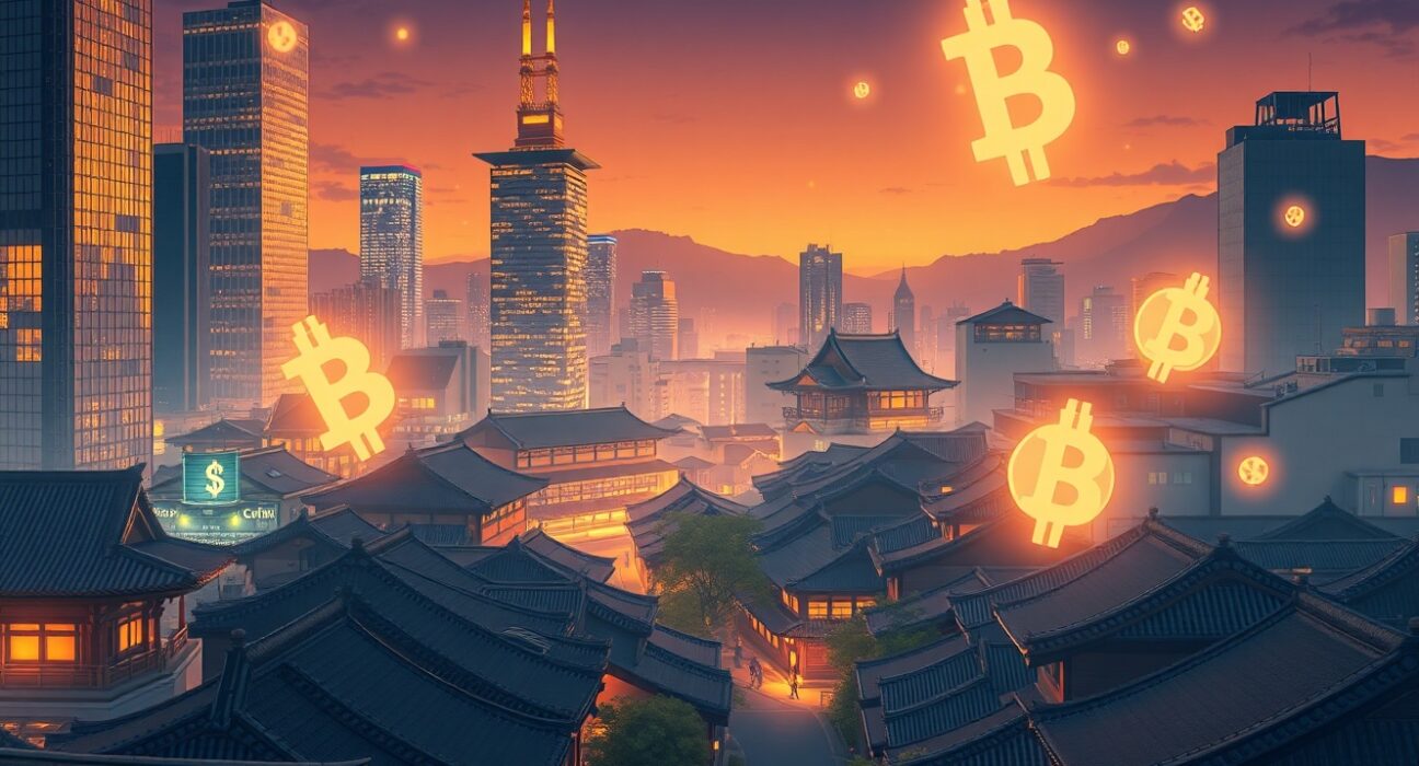 South Korean crypto trading volume growth analysis showing market recovery patterns and Bitcoin support levels