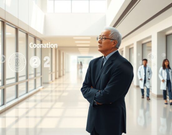 Elderly South Korean investor Kim Geo-seok making cryptocurrency donation to Seoul National University Hospital