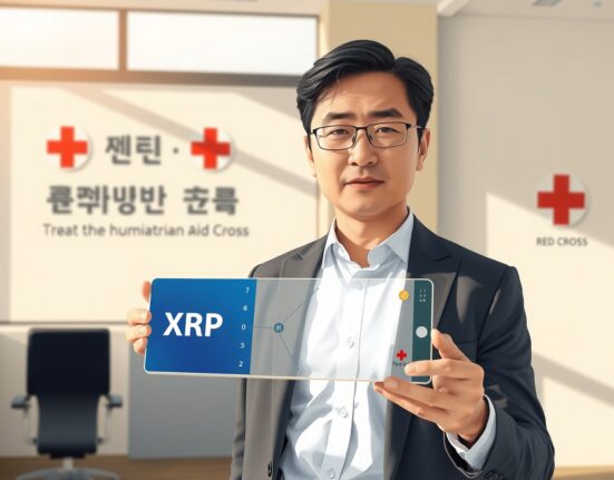 South Korean investor Kim Geo-seok donating XRP cryptocurrency to support Red Cross humanitarian