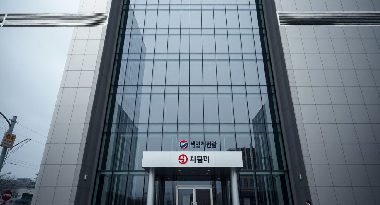 Exterior of Bumo Sarang office building in Seoul, South Korea
