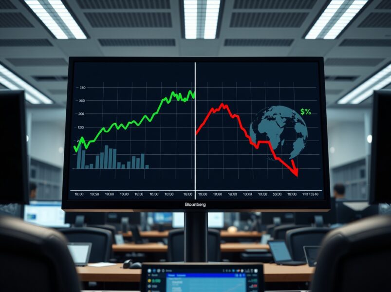 Deutsche Bank analysis of the S&P 500 chart showing the conflict between earnings growth and geopolitical risk.