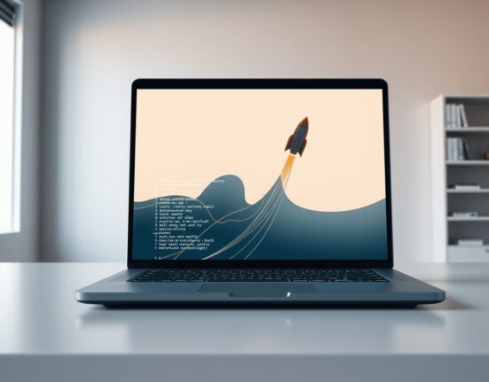 SpaceX Cursor AI partnership visualized through coding and aerospace symbolism.