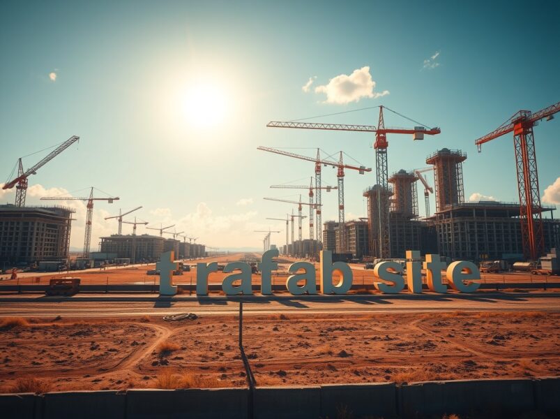 Construction site of SpaceX and xAI's proposed Terafab semiconductor factory in Grimes County, Texas.