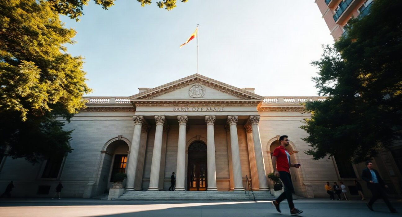 Bank of Spain headquarters in Madrid, symbolizing the country's inflation monitoring.