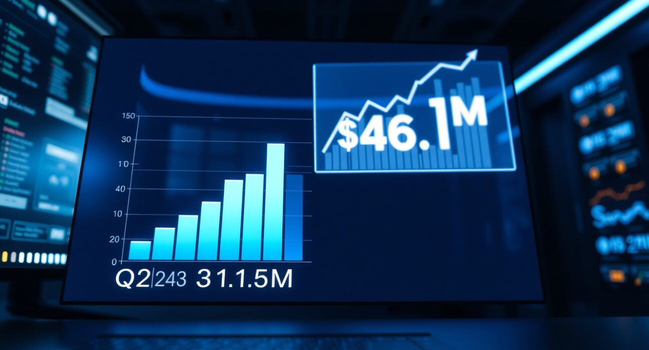 Spark protocol Q1 2026 financial dashboard showing $31.5M revenue and $46.1M treasury growth