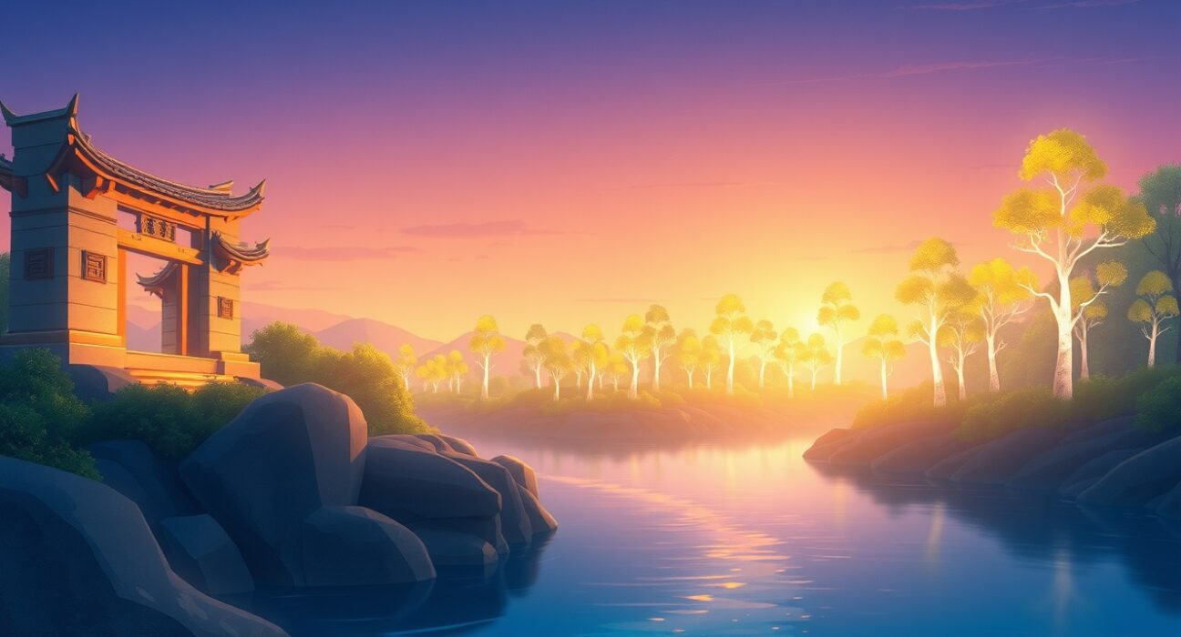 Steady growth of institutional capital into Spot Bitcoin ETFs as a river of light.