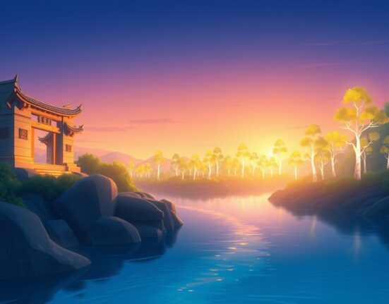 Steady growth of institutional capital into Spot Bitcoin ETFs as a river of light.