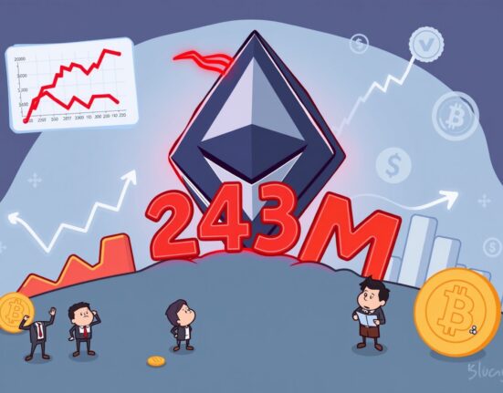 Visualizing the recent net outflows from Spot ETH ETFs, particularly BlackRock's ETHA, highlighting current market trends for Ethereum.