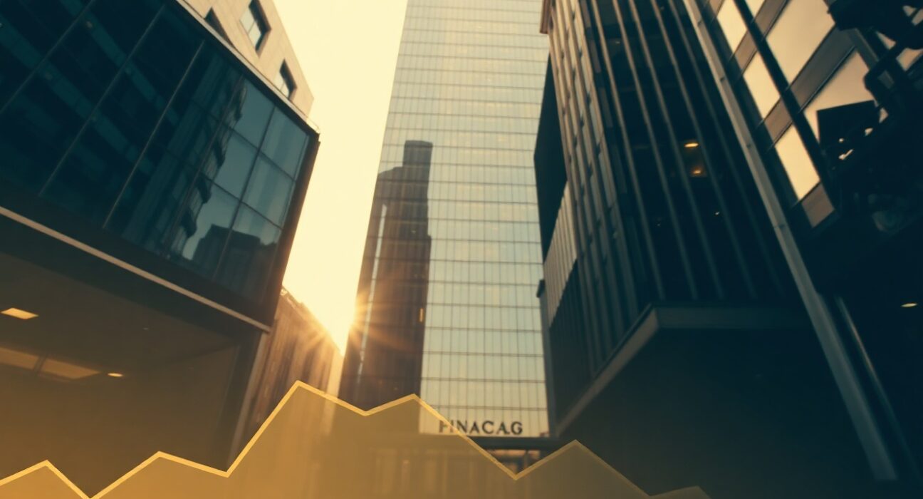 Sunlit financial district skyscraper representing institutional investment and positive Ethereum ETF inflows