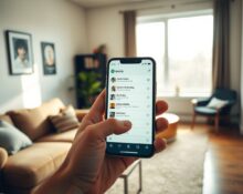 Person using Spotify AI assistant on smartphone for music discovery