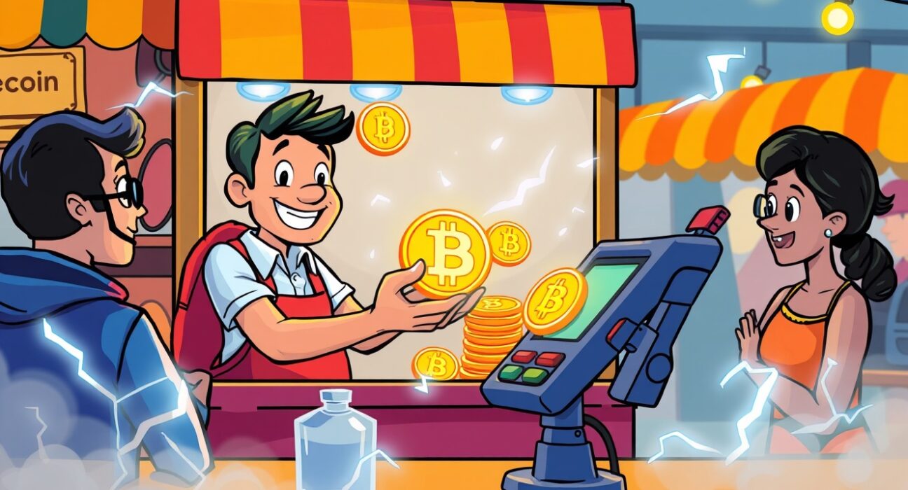 Square's revolutionary Bitcoin payments system enabling instant cryptocurrency transactions for merchants