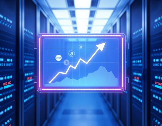 Stablecoin demand analysis showing increased digital dollar inflows during cryptocurrency market volatility