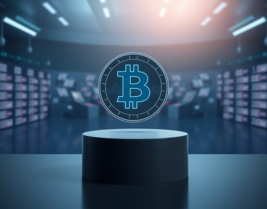 A sleek digital coin representing the evolution of the stablecoin term into a broader digital cash concept.