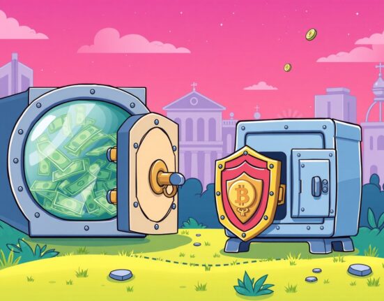 Stablecoin privacy protection showing secure encrypted transfers versus exposed public transactions
